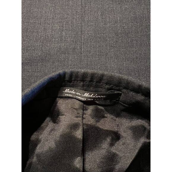 Georgio Giovanno Mens 46R 38x30 Gray Nailhead 2-Piece Classic Suit - Picture 15 of 16